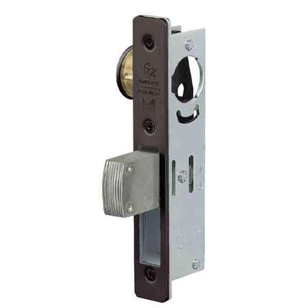 ADAMS RITE AdamsRite: MS DEADBOLT 1 1/2 BS 313 1 1/2 Inch Backset Flat Faceplate Dark Bronze ADR-MS1850S-410-313